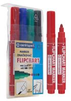 Značkovač 8550/4 FLIPCHART sada 4 barev kulatý hrot 2,5 mm