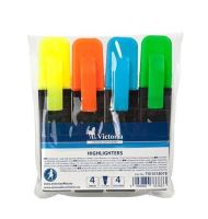 Zvýrazňovač Victoria "Color 200 "  sada 4 ks