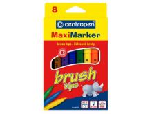 Fix se štětcovým hrotem Brush Centropen 8773, sada 8 ks