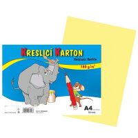 Kreslící karton barevný krémový A4 180gr. / 50 ks