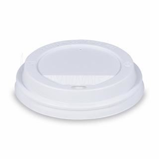 Víčko vypouklé (PS) bílé průměr 90mm [100 ks]