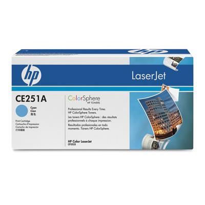 HP CE251A, azurový, originální toner