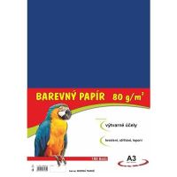 barevný papír A3 80gr. modrý  100 listů