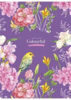 Poznámkový sešit "Colourful", linkovaný, mix, A4, 80 listů, SHKOLYARYK (2)