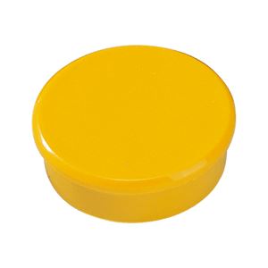 Magnet 13 mm žlutý zalitý v plastu
