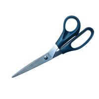 Kancelářské nůžky, asymetrické, plastový úchop, 21 cm, tmavě modré