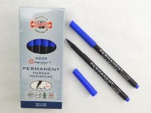 Popisovač permanentní KOH-I-NOOR 4202 modrý, stopa 1 mm.