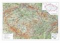 Stolní podložka - mapa ČR (67 x 44 cm)