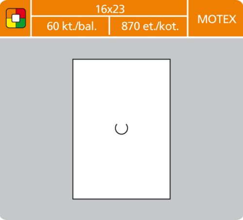 Cenové etikety MOTEX 16x23 bílé