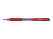 Kuličkové pero Pilot Super grip F červené,hrot 0,7 , stopa 0,27 mm