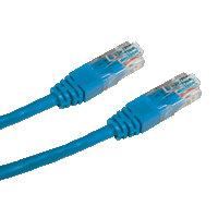 Patch cord UTP cat.5e 0,5M modrý