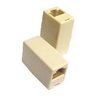 Spojka 2x RJ45, plastová