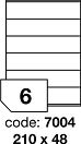etikety 210x48 6 etiket arch/100 archů