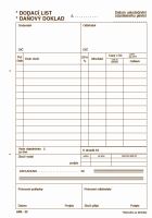 Dodací list - daňový doklad A5 NCR , propisovací