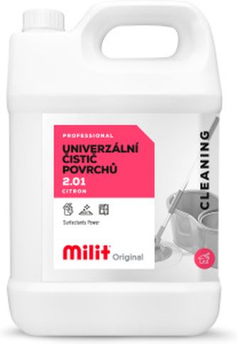 MILIT UNIVERZÁLNÍ ČISTIČ POVRCHŮ 
CITRON 5l