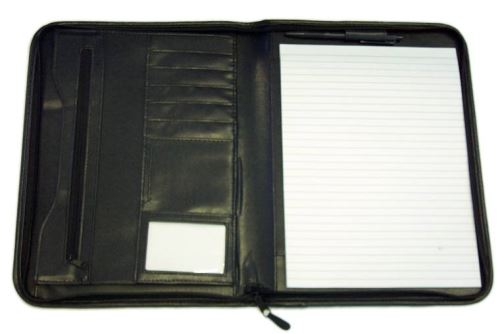 portfolio A4 bez kroužků černé koženka