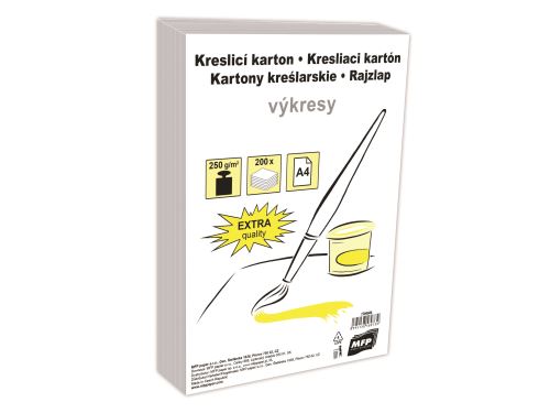 Kreslící karton A4 200 listů 250gr.