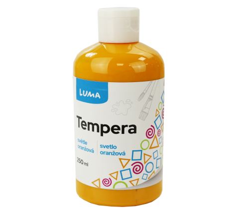 BARVY TEMPEROVÉ LUMA 250ML ORANŽOVÁ SVĚTLE