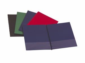 Dvoudeska A4 PVC se spodní záložkou bordó