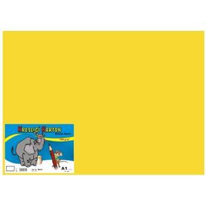 kreslící karton žlutý A1 180gr. 1 list