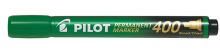 Pilot 400, zelený, permanentní popisovač s klínovým hrotem