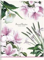Spirálový blok "Secret Garden", mix, A4+, linkovaný, 80 listů, SHKOLYARYK (3)