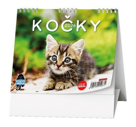 Stolní kalendář - IDEÁL - Kočky /s kočičími jmény/