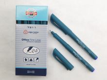 Jemný popisovač 7211, šíře stopy 0,5 mm, modrý. KOH-I-NOOR.