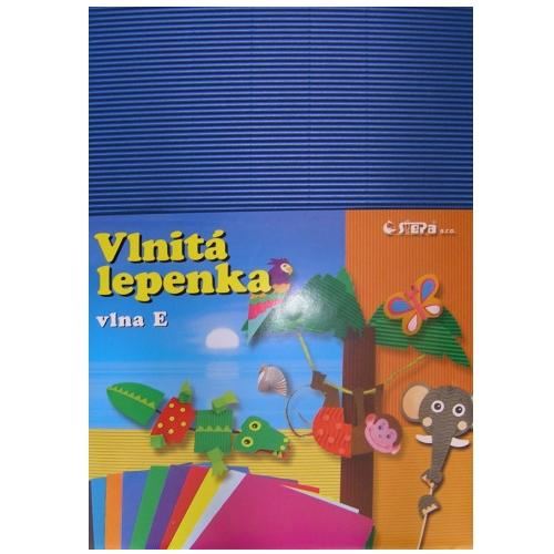 Lepenka E-Welle 260g 34,5 x 24,5cm rovná-černá 10listů