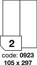 etikety 105x297  2 etikety arch/100 archů