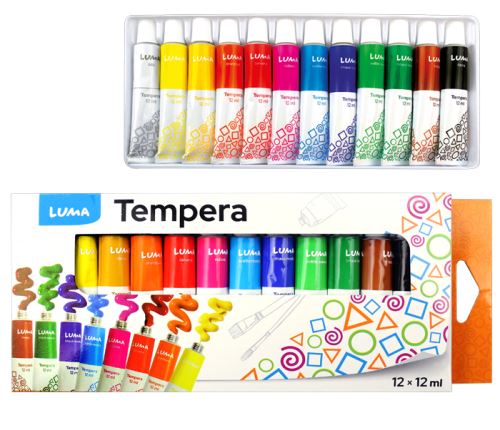 BARVY TEMPEROVÉ LUMA 12 BAREV