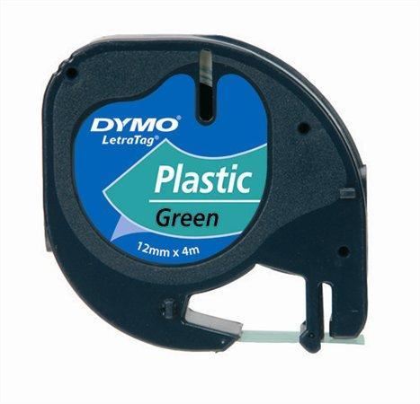 Páska DYMO LetraTag (plast 12mm x 4m) zelená
