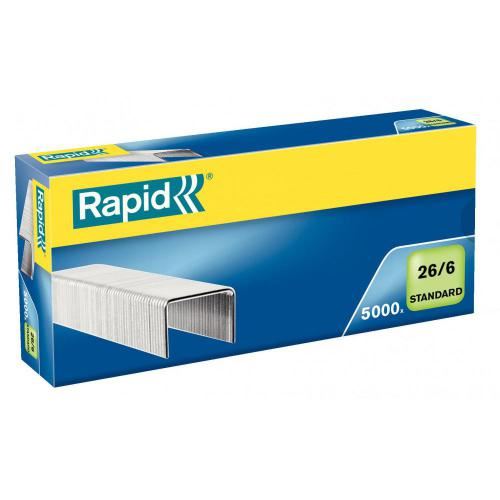 Drátky do sešívačky 26/6 RAPID, 5000 ks.