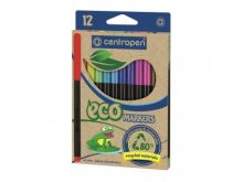 Ekologické fixy ECO Centropen 2560, sada 12 ks