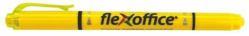 Zvýrazňovač "HL01", žlutá, oboustranný, FLEXOFFICE