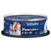 VERBATIM CD-R(25-Pack)Spindle/Printable/52x/700MB/DLP (1)