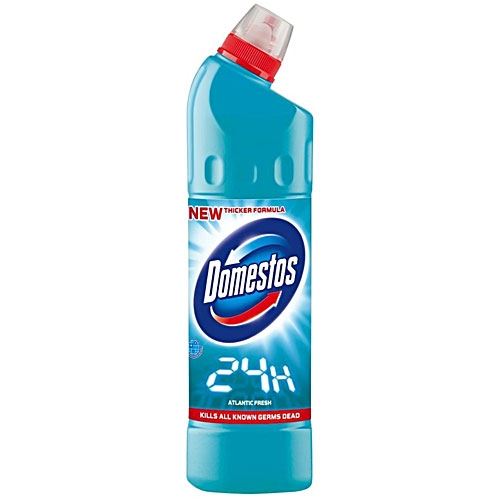 DOMESTOS 24H PLUS Atlantic Fresh  čistič WC 750 ml.