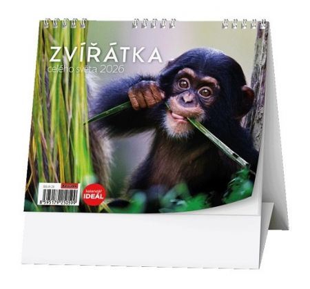Stolní kalendář - IDEÁL - Zvířátka z celého světa