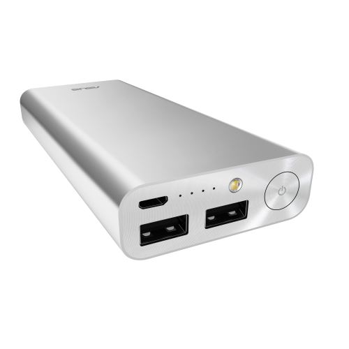 Asus ZenPower Ultra 20100 mAh 2xUSB, stříbrná