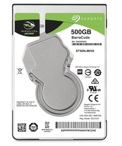 HDD 2,5" 500GB Seagate BarraCuda 128MB SATA 5.4k