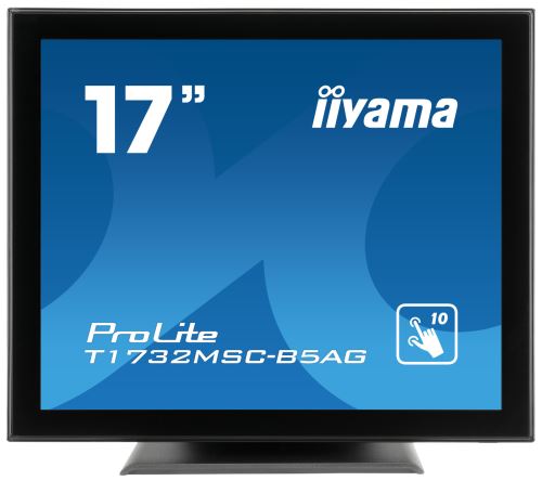 17" iiyama T1732MSC-B5AG - TN,SXGA,5ms,250cd/m2, 1000:1,5:4,VGA,HDMI,DP,USB,repro.