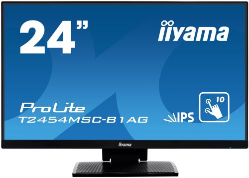 24" iiyama T2454MSC-B1AG - IPS,FullHD,5ms,250cd/m2, 1000:1,16:9,VGA,HDMI,repro.