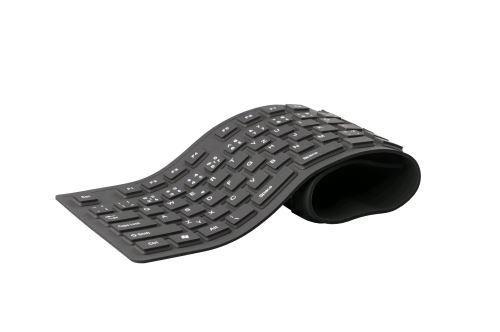 C-TECH FK-01 gelová, flexibilní, černá, USB, CZ/SK
