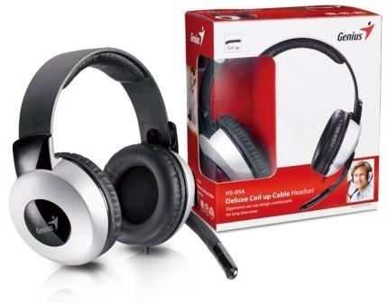GENIUS sluchátka HS-05A s mikrofonem, svinovací kabel