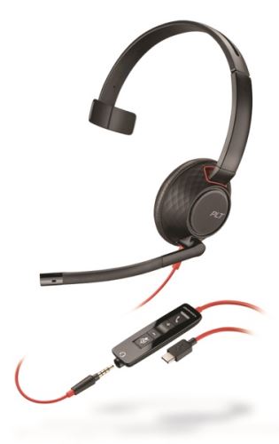 Plantronics Blackwire C5210, Mono, USB-C/Jack, MS