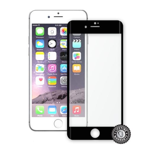 Screenshield™ Apple iPhone 7 Plus Tempered Glass protection display (full COVER BLACK meta