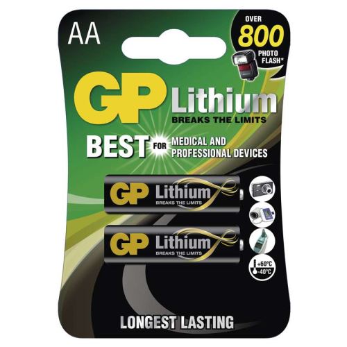 Lithiová Baterie GP AA 2ks - NOVINKA