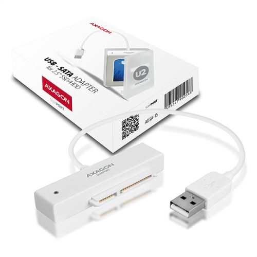 AXAGO USB2.0 - SATA HDD adapter vč. 2.5" pouzdra
