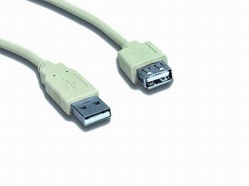Kabel USB A-A 0,75m 2.0 prodl.