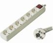 Prodlužovací přívod 230V, 3m, 6 zásuvek + vypínač